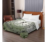 Oduo Boutis Couvre Lit Matelassé de Microfibre, 3D l'horloge Impression Dessus Couverture Climatisation Couette Parure de Lit Èté Canapé l'Air Conditionné Courtepointe (Classique,230x260cm)