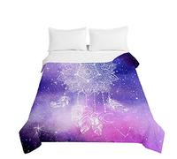 Oduo Couvre Lit Matelassé de Luxe, Attrape-rêves Dessus de Lits 1/2 Personnes Microfibre Couverture de Lit Jeté de Lit Couvre-lit Printemps Èté Courtepointe Boutis (Ciel étoilé Brillant,220x240cm)