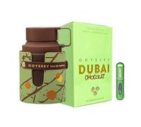 Odyssey Dubai Chocolat Eau de Parfum - Arabe Unisexe Longue Durée avec Vaporisateur - Parfum Gourmand avec Notes de Café, Pistache, Chocolat et Vanille (Dubaï Chocolate )