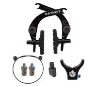 Odyssey BMX – Étrier de frein pour jante Evo 2.5 – Argenté/Noir – Avant/Arrière