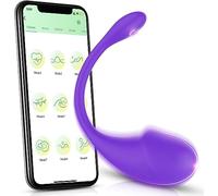 Cuson Oeuf vibrant connecté – Mini vibromasseur féminin App, télécommande sans fil, silicone