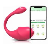 Oé f V br nt Connecté Telephone App,Vibromasseur Léchant la Langue du Clitoris Point G Vibrant jouéts pour Adultes Femme avec 12 Modes de Vibration,Jouet Sℯxuel Rechargeable