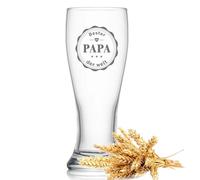 OEAGO Cadeaux de Noël pour hommes, papa, verre à bière de 0,5 l, cadeau pour homme, grand-père, cadeau de Saint-Nicolas, cadeau pour papa, Noël, fête des pères, anniversaire