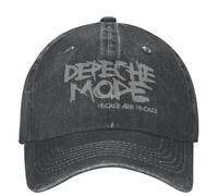 OEBANQGIV Hommes Femmes Le Musicien Depeche Modes Live Tour Souvenirs 2024 Casquette de Baseball Mondiale Mode Cotton Snapback Usé