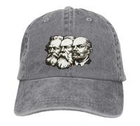 OEBANQGIV Marx Engels Lénine Casquette de Baseball des Hommes Casquettes des Femmes Protection de la visière Snapback de l’Union des républiques socialistes soviétiques Casquettes
