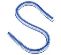 OEBUAFI 1 PCS Règle de Règle de de Courbe en Plastique Flexible pour la Rédaction, L'ingénierie, la Construction avec des Formes de Flexion, des Matériaux (30 cm / 11,8 pouces)