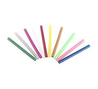 OEBUAFI 10 Pièces Bâtons de Colle Thermofusible, Matériau EVA à Séchage Rapide Adhésif Fort, avec des Bâtons Colorés, pour les Projets Scolaires de Bricolage, la Décoration de Bureau à