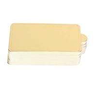 OEBUAFI 100% Tout Nouveau Paquet de 300 Mini Cartons à Gâteaux Dorés, Planche de Base pour Cupcakes de qualité Alimentaire avec Poignée de Bord pour un Déplacement Facile, 3,9x2,4 Pouces