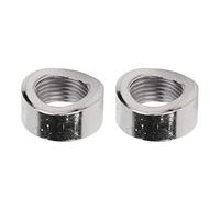 OEBUAFI 2PCS Écrou cranté de Courbe de Capteur D'oxygène Écrou de Raccord de Soudure cranté de Bonde, Filetage M18 X 1,5 en Fer, pour le Soudage de Précision avec Encoche de Tube Rond