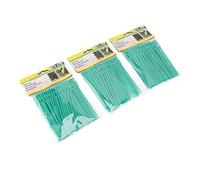 OEBUAFI 300 Pièces Attaches de Jardin Réutilisables Support de Plante Verte Souple Fil de Vigne 13cm avec Plastique Flexible pour Fixer Les Plantes, Fleurs, Arbustes aux Piquets de