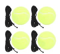 OEBUAFI 4 Pièces Balles de Tennis Haute Élasticité avec Bande Élastique,