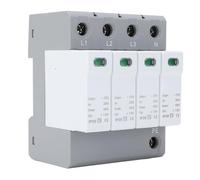 OEBUAFI 4P Dispositif de Protection, Protection électromagnétique Efficace | Construction PC durable, fonctions de protection multiples, indication d\'état LED