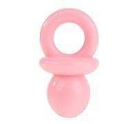 OEBUAFI 50pcs Acrylique Bébé Sucette Sucette Charms Décorations Clair Sûr Mignon Table Scatter pour Nouveau-Né Bébé Douche Décorations de Fête (PINK)