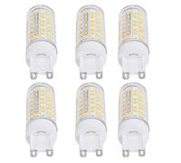 OEBUAFI 6pcs 90LED G9 Ampoule LED 9W 220V Dimmable 3 Ampoules à Couleur Changeante Blanc Chaud Blanc Froid Naturel avec Dissipation Thermique à 360 Degrés pour Éclairage Mural de Plafond