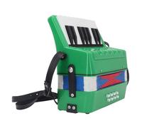OEBUAFI Accordéon Piano ABS 17 Touches Idéal pour les Enfants Débutants avec Manuel D'utilisation et Partition Musicale (GREEN)