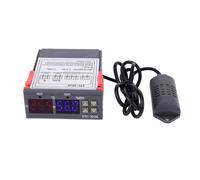 OEBUAFI Affichage Numérique de Contrôle du Thermostat à Double écran pour Appareils de Réfrigération et de Chauffage, Boîtier Ignifuge en ABS pour Machines à Fruits de Mer et Machines à Eau de (110