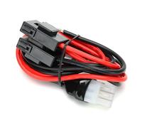 OEBUAFI Alimentation D'autoradio Durable de 1 M pour Cordon, Ligne de Charge Flexible pour FT-857D FT-897D, Construite avec Un Fusible Spécial pour la Protection, Comprend 2 Connecteurs