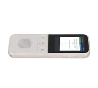 OEBUAFI Appareil de Traduction Bidirectionnel Mini Design 137 Langues en Ligne 17 Langues Hors Ligne Fonction Hors Facile à Transporter pour Les Réunions de Divertissement (White)