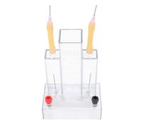 OEBUAFI Appareil D'électrolyse de L'eau, Récipient D'expérimentation Transparent avec Perles de Verre Intégrées et Tubes de Gaz en Latex, Production D'hydrogène et D'oxygène,