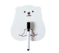 OEBUAFI Autocollants de Réfrigérateur avec Tableau de Messages, (ours | Autocollant Mémo Amovible pour Toute Lisse, Décoration Intérieure pour Réfrigérateur, Carrelage, Verre, Chambre ou Salle