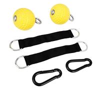 OEBUAFI Ballon D'entraînement de Force de Bras Jaune Robuste, Idéal pour les Entraînements à Domicile pour les Amateurs D'entraînement, Léger et Portable