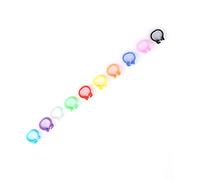 OEBUAFI Bandes de Pattes de Pigeons Colorées, Anneaux D'identification Légers, Faciles à Installer et à Nettoyer, Paquet de 10 Couleurs pour Fournitures de Pigeons, 200 Pièces