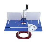 OEBUAFI Base de Table élévatrice, élévateur Manuel de Routeur pour Machines à Sculpter et à Tailler le Bois, Course de Levage de 51 Mm, Construction en Alliage D'aluminium (BLUE)