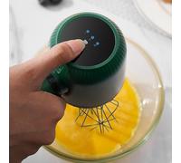 OEBUAFI Batteur à Main électrique sans Fil, Batteur à œufs Rechargeable par USB à 2 Fouets en Acier Inoxydable, Outil de Fouet à Crème Automatique Portatif pour la Cuisson de Crêpes à