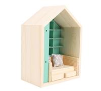 OEBUAFI Bibliothèque Miniature en Bois Fabriquée à la Main pour Soulager l'anxiété, Idéale pour la Décoration de la Maison et Les Cadeaux pour Les Amateurs de Livres, Bois de Pin 6,7 X 3,9 X 9,1