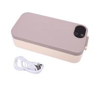 OEBUAFI Boîte à Lunch électrique Portable en Acier Inoxydable pour | Boîte à Déjeuner électrique, Boîte à Déjeuner Rechargeable, Réchauffeur de Nourriture Portable, Boîte à Déjeuner