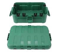 OEBUAFI Boîte de Connexion de Cordon étanche, Boîtier de Cordon D'alimentation Résistant aux Intempéries de Grande capacité pour une Utilisation en Extérieur 34.5x24x12cm ABS IP54 (GREEN)