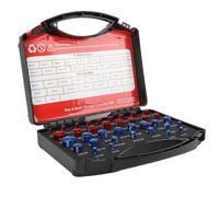 OEBUAFI Boîte de Contrôle de Filetage de Boulon D'écrou Portable, Ensemble de Jauges de Filetage Très Précises pour L'inspection des du, Parfait pour les Machinistes et les Amateurs (Ensemble de 36