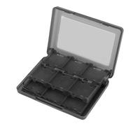 OEBUAFI Boîte de Rangement pour Cartes de Jeu 22 en 1, Boîte de Rangement en Plastique avec Design de Poche Pratique, Support pour Cartes de Jeu adapté pour 3DS DSL DSI LL, Protège de la (BLACK)