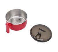 OEBUAFI Bol Isotherme, Mug à Ramen à Double Paroi en Acier Inoxydable avec Support pour Téléphone, Grand Récipient Alimentaire pour Nouilles, Soupe et Déjeuner, Acier Inoxydable 304 et (rouge)