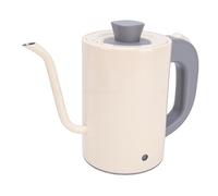 OEBUAFI Bouilloire électrique à Col de Cygne, 600 W 800 Ml en Acier Inoxydable, Bouilloire à café avec Contrôle Précis de la Température, pour la Cuisine à Domicile (Prise UE 220V)