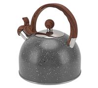 OEBUAFI Bouilloire Sifflante de 2,5 L, Théière en Acier Inoxydable avec Poignée Ergonomique et Couvercle de Bec Verseur retourné pour Faire Bouillir de L'eau, du thé et du café (GREY)