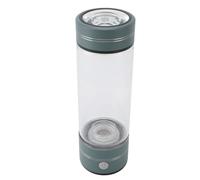 OEBUAFI Bouteille D'eau à Hydrogène en Verre Borosilicate Sain, Fonctionnement à un Bouton, Stable et Antidérapant, 450ml