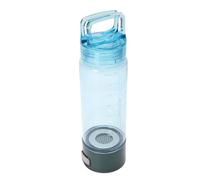 OEBUAFI Bouteille D'eau Hydrogène Portable 400 Ml - Générateur D'eau Hydrogène à Double Chambre avec Technologie à Membrane Ionique D'électrolyse (vert + bleu)