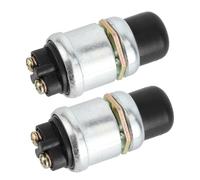 OEBUAFI Bouton Poussoir SPST de Commutateur de Démarrage de Klaxon Robuste 12V 50A pour Bateau de Voiture, é, 2 Pièces