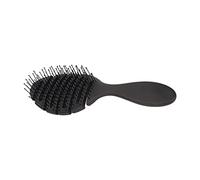 OEBUAFI Brosse Démêlante Barbe Originale pour Homme avec Dents Élastiques et Poils Ronds Idéale pour Cheveux Bouclés ou Raides ABS Noir 1 Unité