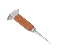 OEBUAFI Broyeur à Glace Manuel, Ciseau à Glace en Acier Inoxydable 304 avec Manche en Bois pour Bar de Cuisine, Usage Domestique, Briser les Glaçons