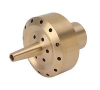 OEBUAFI Buse de Fontaine en Laiton, Tête de Pulvérisation D'eau pour Hôtel de Parc D'étang de Jardin, avec Connexion Filetée Interne et Pulvérisation Parabolique à 3 Couches, Belle Couleur