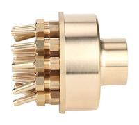 OEBUAFI Buse de Fontaine en Laiton, Tête de Pulvérisation Réglable à 3 | Laiton de qualité Commerciale, Résistant à la Corrosion, 1,5 Po DN40 G1-1,2 Filetage, Compatible avec Pompe Submersible