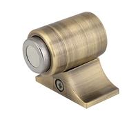 OEBUAFI Butoir de Porte Magnétique Puissant, en Alliage de Zinc, à Ressort Robuste, avec Base Amovible, Support Mural ou au Sol pour Bureau à Domicile, 1,89 X 1,54 Pouces (Bronze)