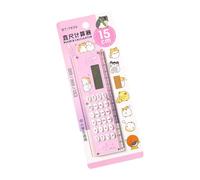 OEBUAFI Calculatrice de Règle Mignonne, Outil de Calcul de Batterie Externe pour étudiants en Matière Plastique (Pink)