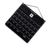 OEBUAFI Calendrier de Poche Suspendu pour une Gestion Efficace du Temps, Sac de Rangement Mensuel Non tissé élégant pour la Maison, la Salle de t le Bureau 44x42cm (BLACK)