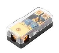 OEBUAFI Calibre 0/4 Entrée à Calibre 4/8 pour Mini Bloc de Distribution de Fusibles ANL pour Systèmes Audio Automobiles et Bateaux Capacité 60 A Cuivre Durable et Plastique ABS
