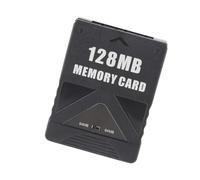 OEBUAFI Carte Mémoire pour Console de Jeu Robuste et Pratique Grande capacité ABS Noir Facile à Utiliser Design 2 en 1 (128MB)