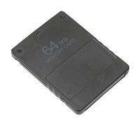 OEBUAFI Carte Mémoire pour Console de Jeu Robuste et Pratique Grande capacité ABS Noir Facile à Utiliser Design 2 en 1 (64MB)