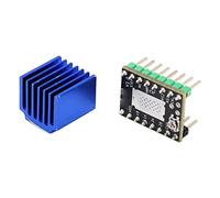 OEBUAFI Carte Pilote de Moteur Pas à Pas MKS avec Dissipateur Thermique, Courant Plus Grand 2,5 A pour Imprimante 3D, Alliage D'aluminium Résistant à la Corrosion